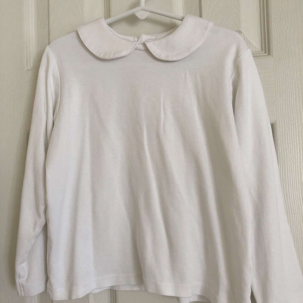 Beaufort Bonnet Peter Pan collar girls shirt white